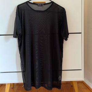 Nasty Gal mesh tunic top